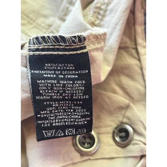 CIVIL SOCIETY NWT MEN'S CAMPUS STRETCH RIPSTOP SHORTS IN STONE- SIZE 28 MSRP $69 - Picture 11 of 13